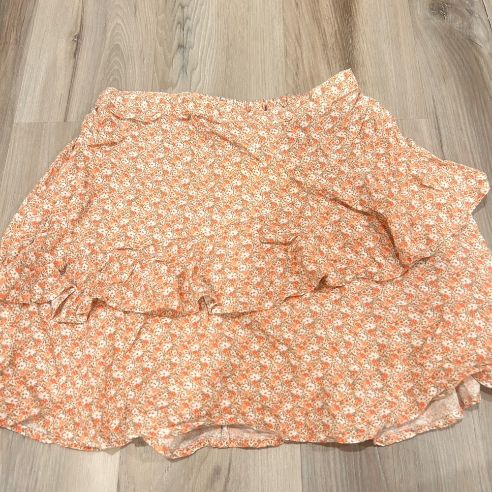 Japna Pink Floral Mini Skirt